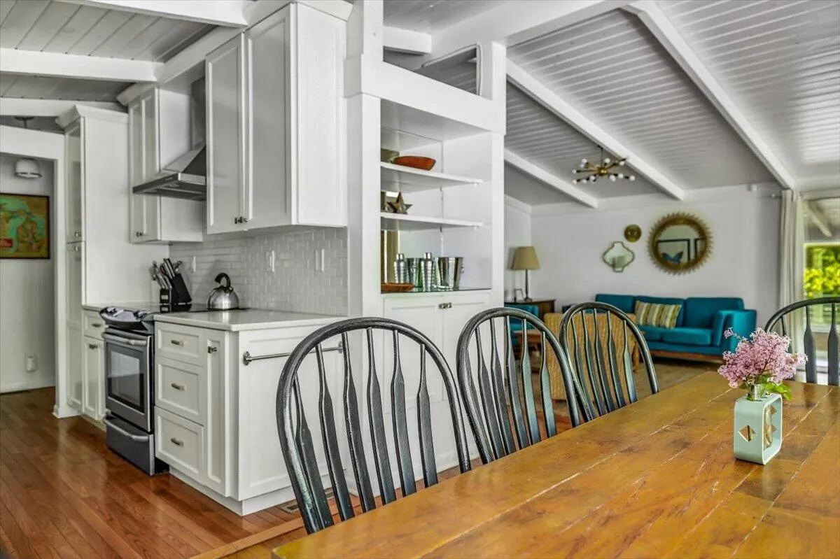 Open Kitchen & Dining Area with Windsor Chairs